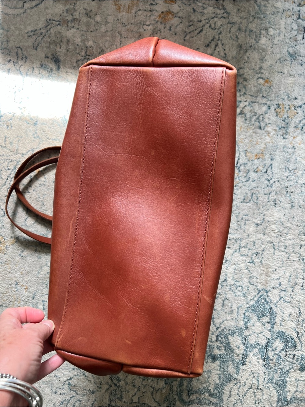 Madewell Brown Leather Tote Bag - Picture 4 of 7